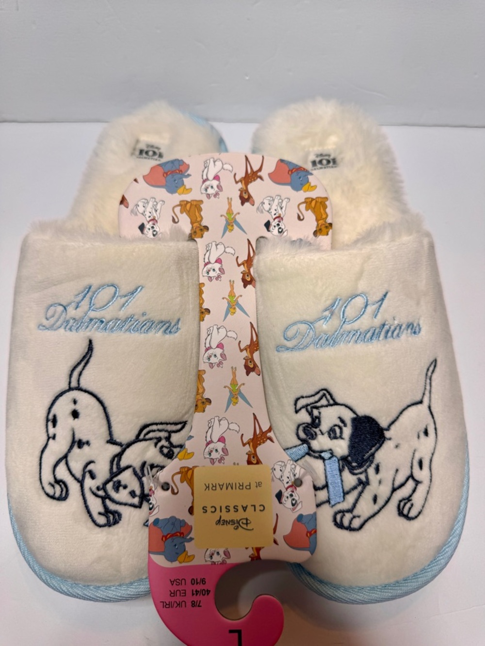 NWT Primark Disney 101 Dalmatians Mule Slippers size 9/10